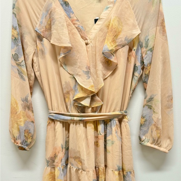 Lauren Ralph Lauren Georgette Ruffle Mini Dress - Picture 2 of 5